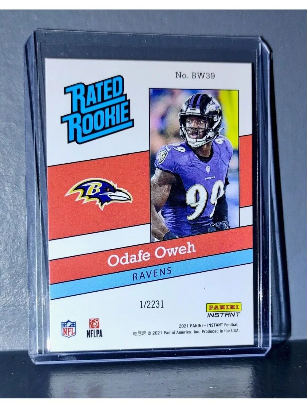 Odafe Oweh 2021 Panini NFL Rated Rookie Retro #39 Rookie Card 1/2231